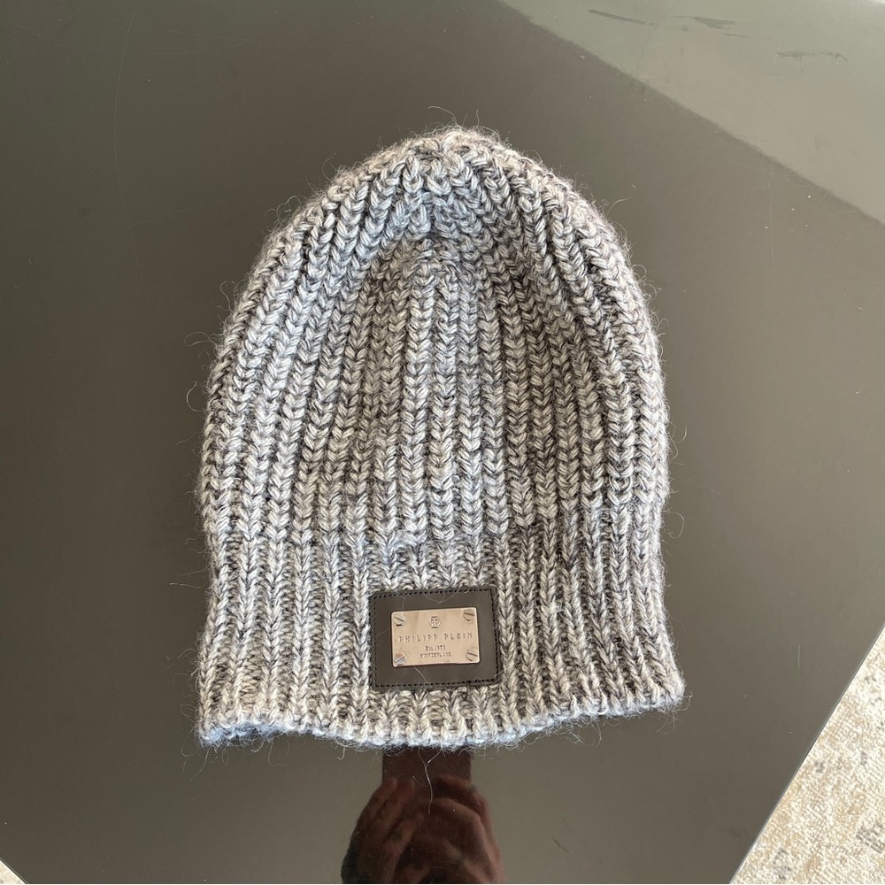 Philipp Plein wool hat grey